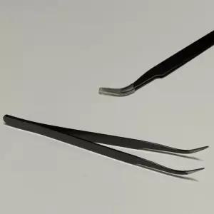 커브 집게 핀셋 4개/미니 잔털 제거 관리 셀프 가정 코털 콧털 흰머리 새치 제모 트위저 인그 네일 케어