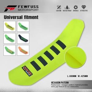 FEWFUSS 바이크 오토바이 형광 노란색 좌석 쿠션  누르면 농구 패턴 보호 및 미끄럼 방지 방수 슈트