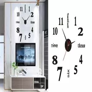 데코 스티커 아크릴 장식 숫자 인테리어 영어 벽 시계 (KYR-WE6BECC)