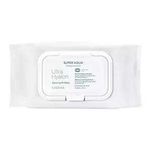 [셀러허브 1][미샤] 미샤 수퍼 아쿠아 울트라 히알론 클렌징 오일 티슈 대용량 70매