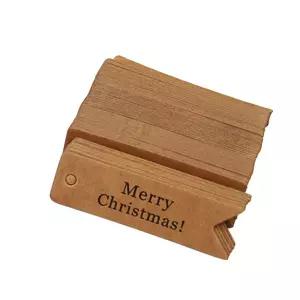 크리스마스 장식 택 선물 포장 라벨 태그 100P 크리스마스택 선물택