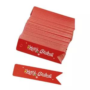 성탄절 데코 택 선물 포장 라벨 미니 태그 100P 크리스마스택 선물택