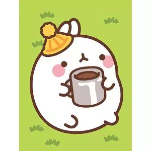 몰랑 코코아 몰랑이 보석십자수 액자세트 15x20