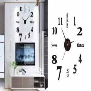 데코 스티커 아크릴 장식 숫자 인테리어 영어 벽 시계 (KYR-WE6BECC)