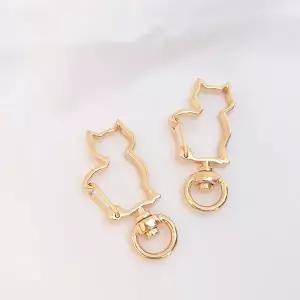 카라비너 고양이 고리 원터치 오픈 키링 고리 O링 부자재 악세사리 만들기 열쇠고리 연결 오링 재료