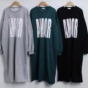 [강물처럼]빅사이즈원피스 T630L512 빅나염스마일박스원피스 BU (44358723)