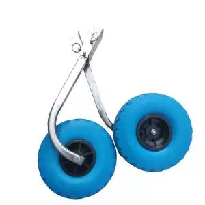 고무보트 딩기돌이 바퀴 운반 견인카트 카라반 블루 견인