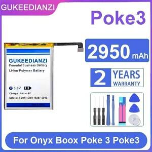 Onyx Boox Poke 3 2950Mah용 고용량 전자책 리더 배터리