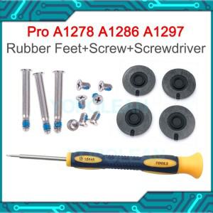 컴퓨터 케이스 하단 고무 발 커버 나사 스크루 드라이버 포함 맥북 호환 프로 13 15 17 A1278 A1286 A1297