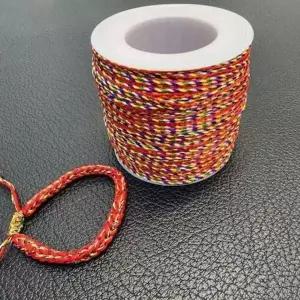 [에이치플러스몰]오색실 행운 만들기 복 칠석 꼬임 매듭끈 재료 발찌