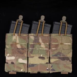 AG 3 MOLLE 5.56 M4 트리플 탄창 파우치 번지 코드 고정 서바이벌 조끼 플레이트 캐리어 호환 전면 플래카