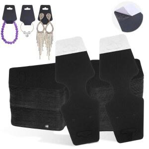 800개 목걸이 디스플레이 홀더 접착식 초커 블랙 종이 이어링 팔찌 카드 진열용 포장 주얼리 걸이 중소기업 헤어밴드 열쇠고리 용품