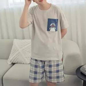 주니어 남아 초등학생 반팔 잠옷 상하의 세트