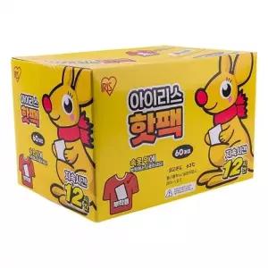 ( )아이리스 붙이는핫팩 60매 파스형 낚시 캠핑 레포츠