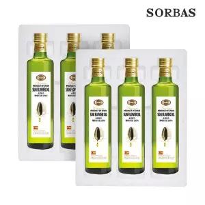 소르바스 스티로폼포장 해바라기유 500ml 6병
