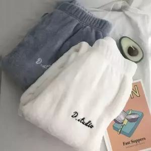 잠옷 포근한 밍크 극세사 수면바지 팬츠 홈웨어 겨울잠옷
