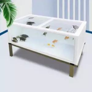 아크릴 어항 대형 원형 거실 오픈형 파충류 거북이 원통 일체형 촬영용