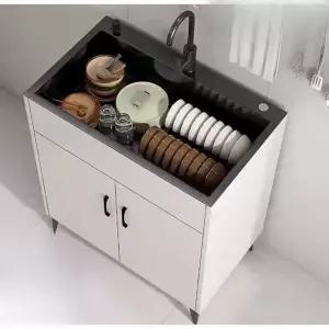 업소용 간이싱크대 사무실 간이 씽크대 스테인리스 원룸 농막 야외 수납대