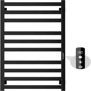 콜리포드 타월 워머 욕실용 스테인리스 스틸 랙 - 지능형 터치스크린 타이머 10바 벽걸이 히터 유선