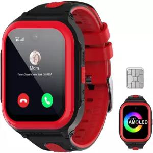 SIM 카드를 사용하는 용 Wonlex 4G 스마트워치 통화 음성 채팅 SOS 카메라 음악 만보계 812세 소녀 및 소년