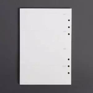 포켓 주간 스토리 6공 다이어리 리필 a5 속지