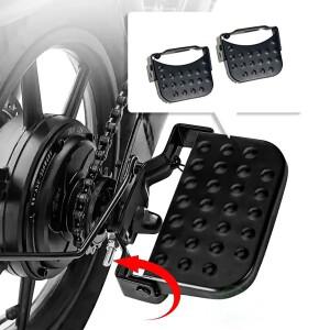 범용 산악 자전거 전기 접이식 발판 탄성 스프링 대형 디자인 녹 방지 페인트 마감