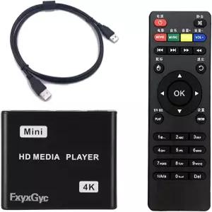 4K 울트라 HD 디지털 미디어 플레이어 USB 드라이브 SD 카드 4K@30Hz 출력 H.265 /H.264 /AVC 디코딩 MP4