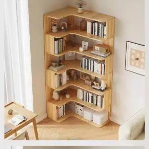 책꽂이 코너형책장 틈새 수납거실 책장 선반 코너수납장