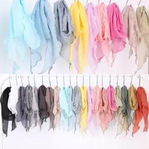 [앙상블] 국산 면 삼각 소 스카프-dys 목스카프 봄스카프 면 쁘띠