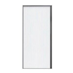 접이식 문 샤워커튼 슬라이딩 욕실 블랙 셀프 도어 폭110x높180 칸막이 프레임