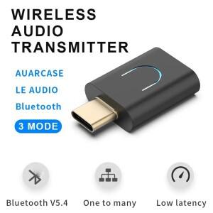 오디오 LC3 Bluetooth-fit 5.4 송신기 PS45 PC TV용 Auracast가 포함된 aptX-HD Type-c 무선 스테레오 음악