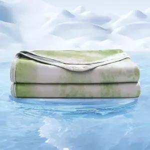 EMME 쿨링 블랭킷 50인치 x70 뜨거운 수면을 위한 Q-Max 0.5 밤에 땀을 흘릴 수 있는 아이스 서머 침대용