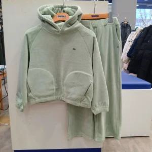 [에스핏]주니어 키즈 후드티 와이드 세트 아동 겨울 기모 상하복 골덴 벨벳