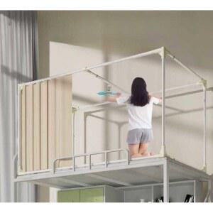 2층 침대 커튼 프레임 제한 가구 사다리 2층침대 모기장 수납형 원룸 벙커침대 기숙사
