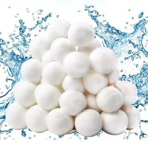 300500700g 수영장 필터 청소 공 물 정화 섬유 하수 처리 어항 면