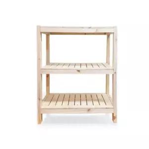 파인 우드렉 3단선반600 DIY 원목 모듈선반 정리선반