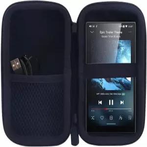 fio m21용 MP3 및 MP4 플레이어 케이스 /JM21 Android 13 음악 워크맨 이어버드용 핏 USB 케이블 메모리