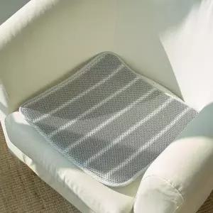 [콩심팥심]그레이 44x44 쿨방석 여름 소파 방석 쿨링매트 시원한