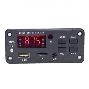 블루투스 5 0 12V MP3 알람 W Mp3 모듈 스크린 블루투스 폰 가사 라디오