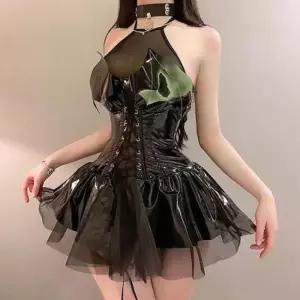 배트원피스 코레 섹시 망사 란제리 속옷소품 슬립