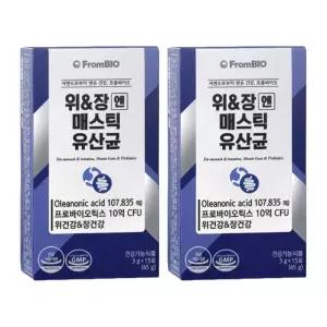 매스틱 유산균 메스틱 매스티 노인 어르신 시니어 분말 가루 15포 2박스 약1개월분 DJ