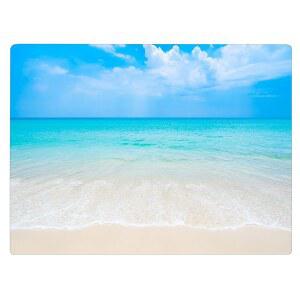 [미국배송] 해안 해안선 파도 샌디 비치 주방 유리 도마 바다 장식 선물 (바다)