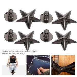 별모양 리벳 공예 스터드 단추 아연 합금 신발 가방 의류 장식 50 개