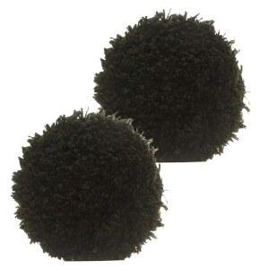 [미국배송] 버프 앤 샤인 - URO-FIBER 마이크로파이버 피니셔 패드 3인치 절단 가능 기어 구동 다 주변에 제작된 부드러운 페인트에 광택 마감 롱 스로 스탠다드 폴리셔(2 패드) 블랙(392MFP-BK)