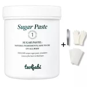 국민털잡이 슈가링 왁싱 셀프제모 세트 (슈가링+스페츌라+니트릴장갑6매+왁싱스트립10매)