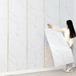 대리석 시트지 타일 셀프벽지 타일무늬장판 접착식 장판 거실 그란데 10장 복도 빌라 모조