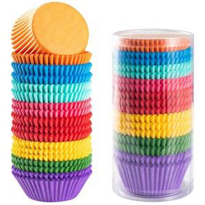 기프베라 브라이트 스탠다드 컵케이크 라이너 솔리드 컬러 종이 베이킹 컵 400개