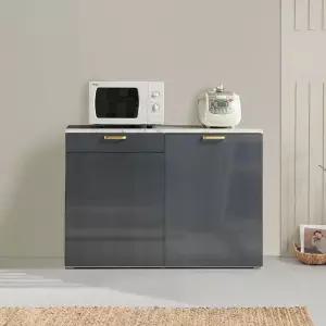 N019 지투 와이드 1200접이식 렌지대 식탁 하부장 주방수납장 전자렌지대