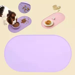 100 방수 처리된 가장자리 BPA 프리 실리콘 반려동물 먹이 매트 반려견 사료 포함 유출 방지 바닥 고양이