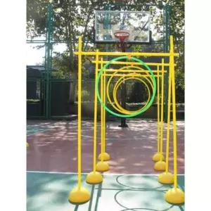 드론 축구장 장애물 레이싱 축구 기둥 대결 골대